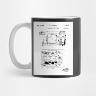 Film Camera Patent - Movie Lover Cinema Student Art - White Mug